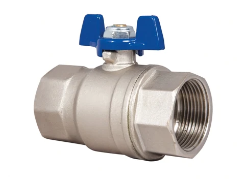 Brass Ball Valve, With Butterfly Lever (Threaded, PN 25)