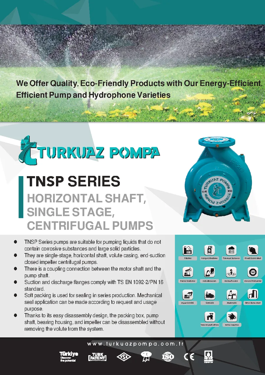 TNSP Horizontal Centrifugal Pumps